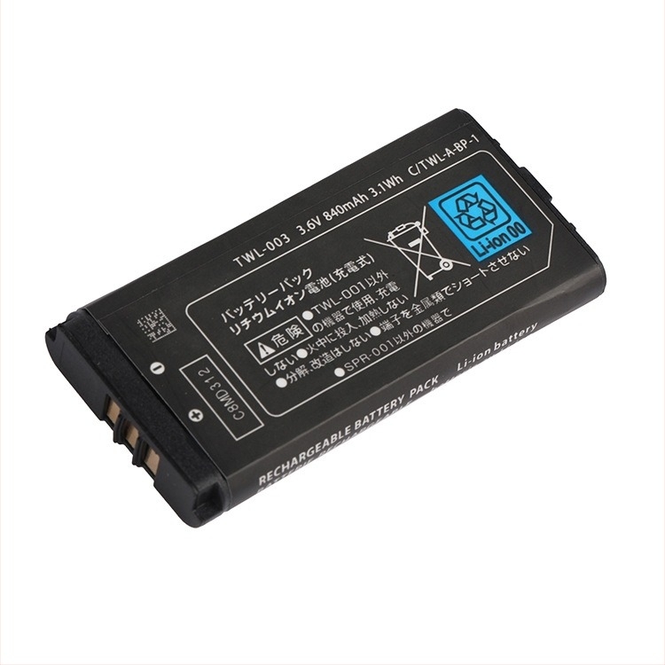 Beépített 840mAh Li-ion akkumulátor a Nintendo NDSi TWL-003-hoz