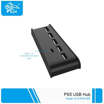 PS5-kompatibilis USB hub konverter – többfunkciós USB bővítő PS5-höz