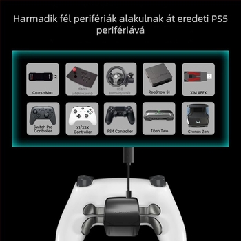 PS5 elit vezérlő négy hátsó gombbal és bővítő gombokkal, mechanikus mikrokapcsolók