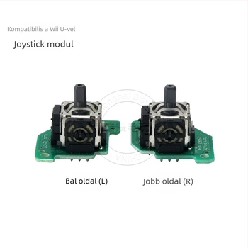 Wii U bal- és jobb oldali joystick modul PCB-összeállítással, rezgésmentes, 13 g
