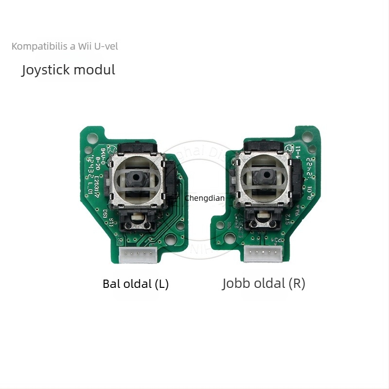 Wii U bal- és jobb oldali joystick modul PCB-összeállítással, rezgésmentes, 13 g