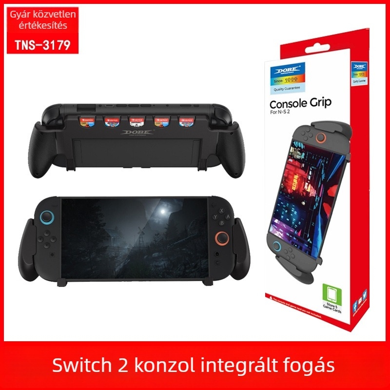 DOBE Switch2 integrált fogantyú játékkártya-tárolóval – Modell TNS-3179, ABS, Switch2 konzolhoz
