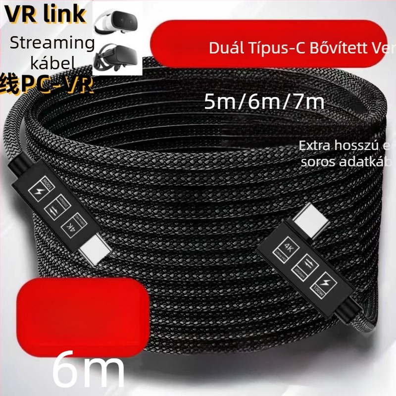 Neutral USB 3.2 teljes funkcionalitású adatkábel kettős USB‑C végződéssel, Rohs minősítés, ónnal bevont rézmag, TPES vezetőanyag