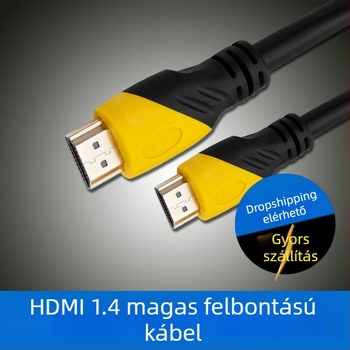 HDMI-kábel PC-hez — aranyozott érintkezők, réz vezető, hossz 1,5 m, adapterkábel