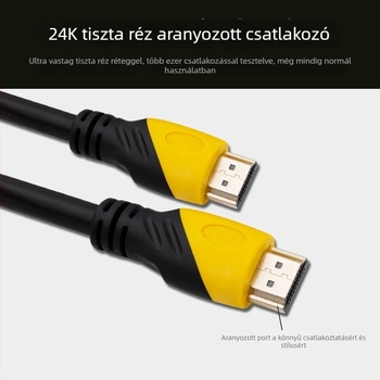 HDMI-kábel PC-hez — aranyozott érintkezők, réz vezető, hossz 1,5 m, adapterkábel