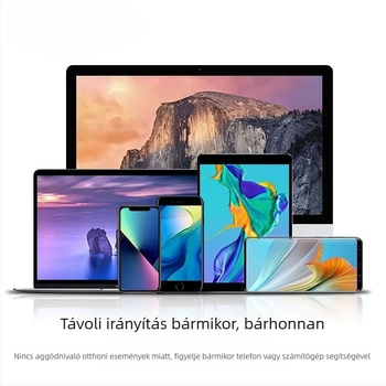 A12 Vezeték nélküli kültéri biztonsági kamera – 1080p, Éjjellátás, Riasztás és Értesítés