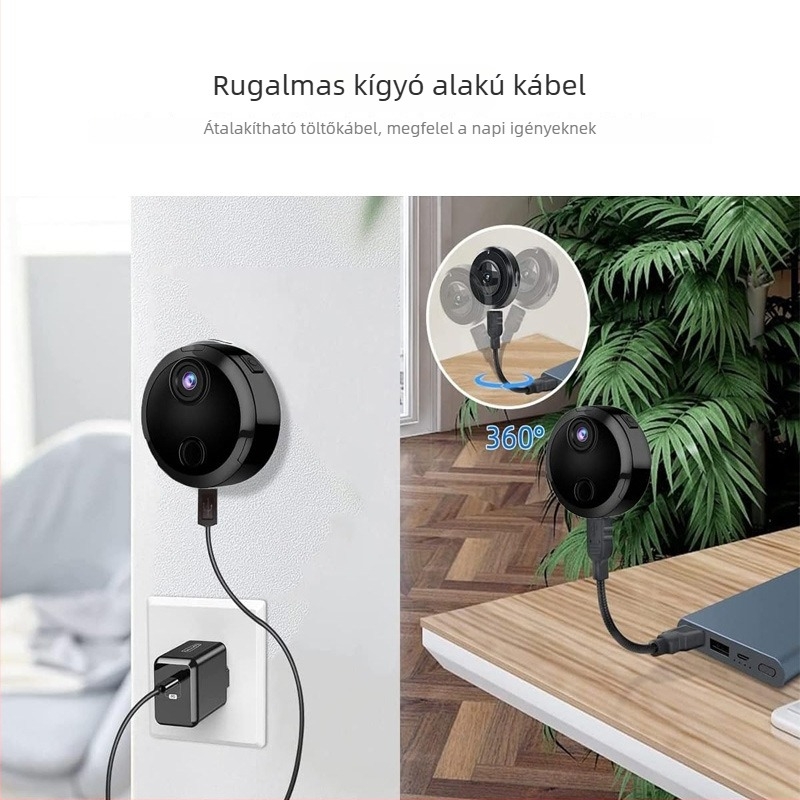 HDQ15 Vezeték nélküli WiFi Kamera IR Éjszakai Látással, TF Tárolás, 1 Órás Akkumulátor, Videó és Fotók