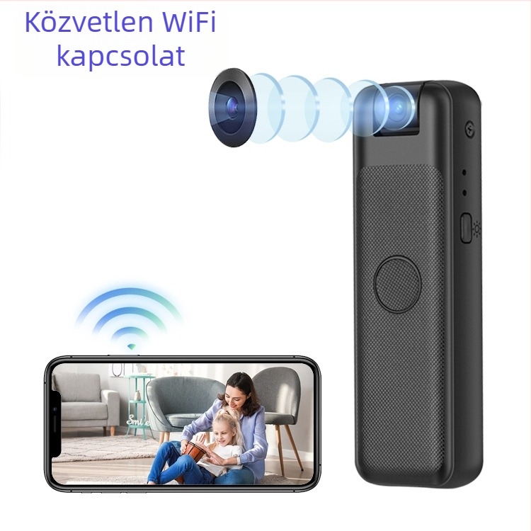 ZC-M8 hordozható testkamera TF-kártyás tárolóval, 1-5 MP, ABS ház, 1-3 órás üzemidő