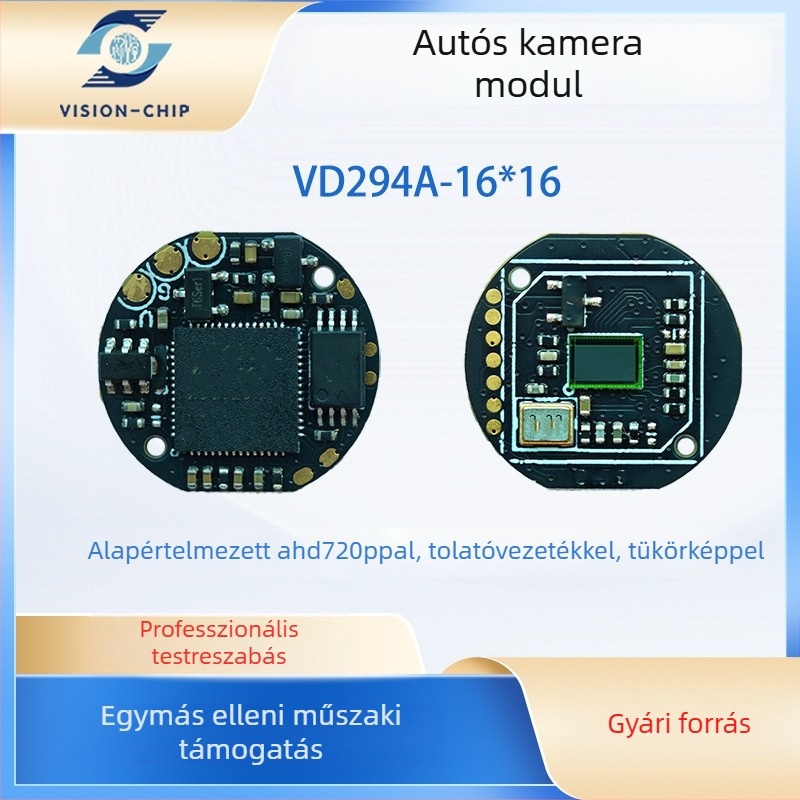 Autókamerás modul 360°-os panoráma hátsó nézethez, 720P, 3D zajcsökkentés, AHD
