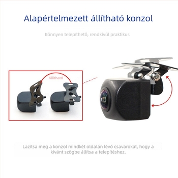 HD CCD éjjellátó tolató kamera autóhoz, fisheye objektívvel
