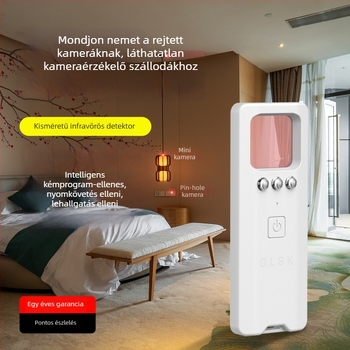 Intelligens kameradetektor szállodák számára, kémkamera-ellenes és felvétel elleni védelem, USB infravörös detektor – Modell: Camera infrared detection; Feszültség: 3.7V; Tömeg: 0.5 kg