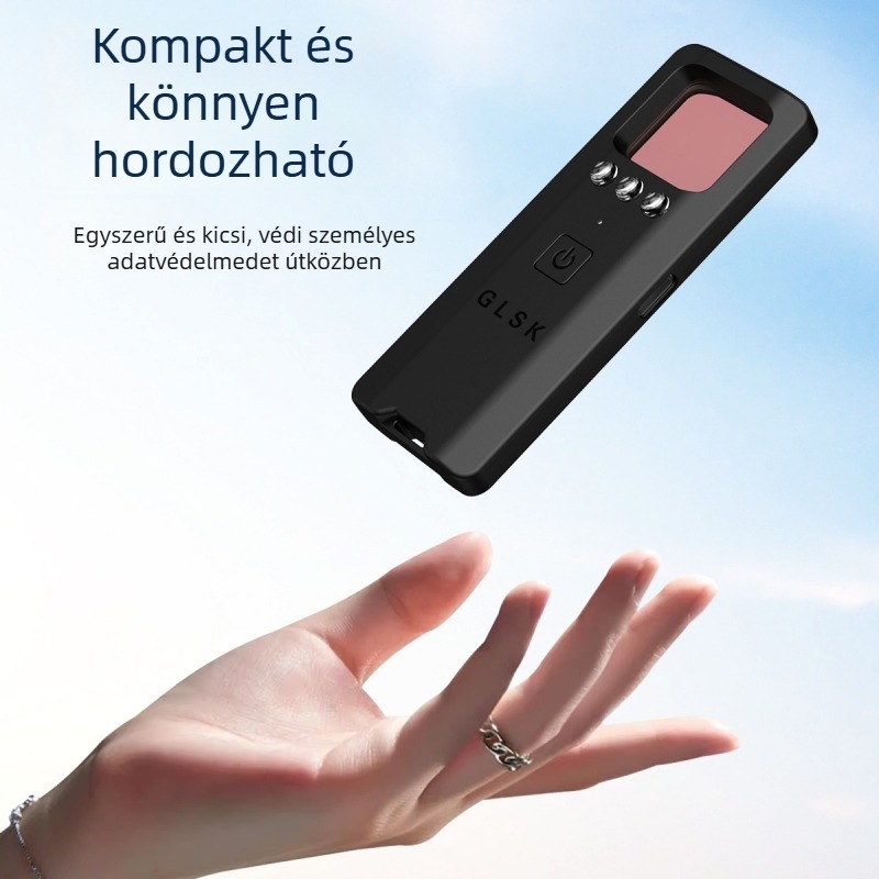 Intelligens kameradetektor szállodák számára, kémkamera-ellenes és felvétel elleni védelem, USB infravörös detektor – Modell: Camera infrared detection; Feszültség: 3.7V; Tömeg: 0.5 kg