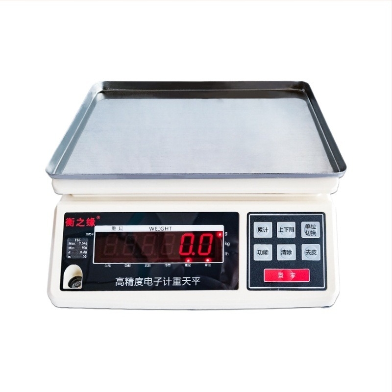 Precíz elektronikus ipari mérleg, modell TSC-W30, kapacitás 1,5–30 kg, felbontás 0,01 g, többfunkciós mérleg