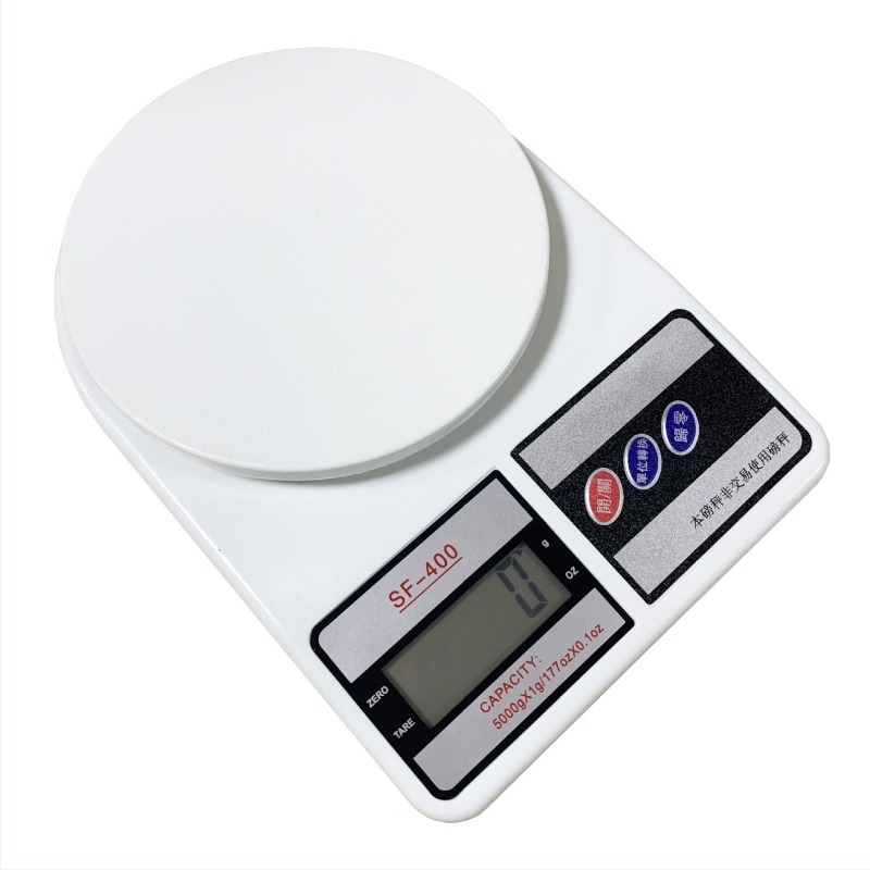 SF-400 digitális konyhai mérleg, 1 kg–10 kg kapacitás, nagy pontosságú élelmiszer mérleg, kompakt grammos mérleg sütéshez