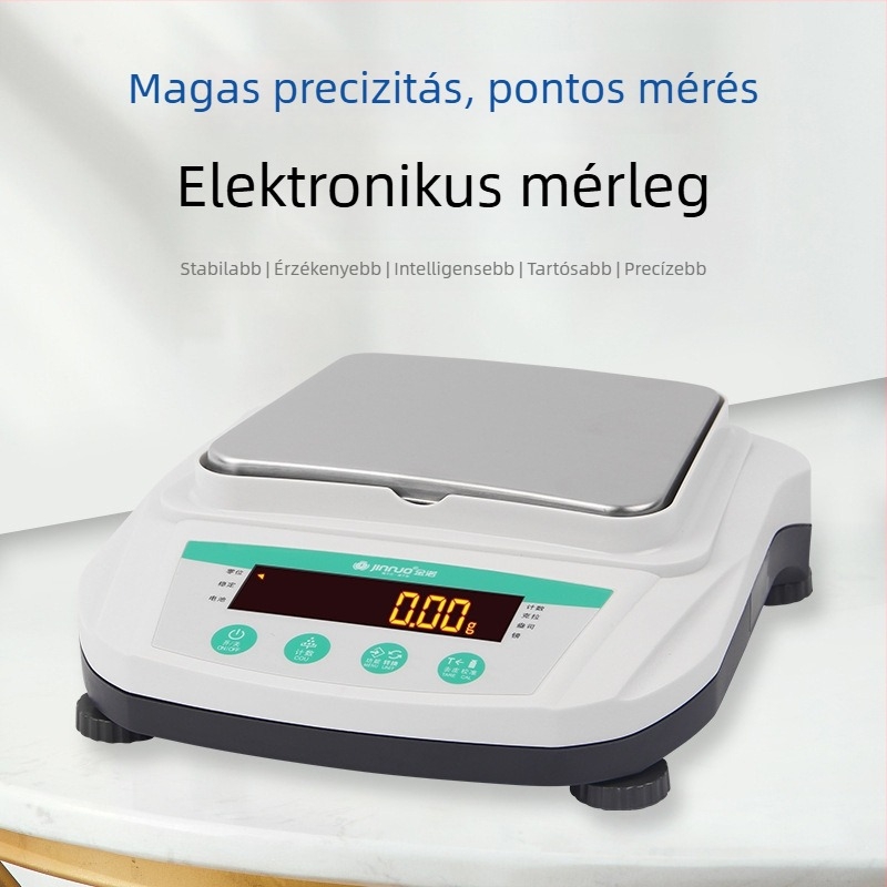 Jinnuo YP Elektronikus analitikai mérleg, pontosság 0.01 g, méréshatár 0–5000 g, modell YP-20002