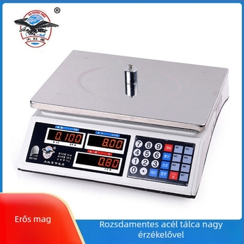 799 Magas precizitású elektronikus árazó mérleg gyümölcsök és zöldségek számára, asztali konyhai mérleg