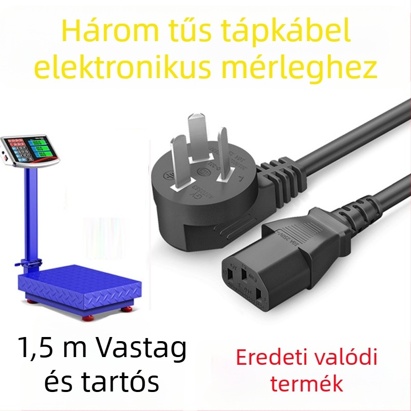 ACS-30 Elektronikus asztali mérleg háromtűs aljzattal és 220V töltőkábel