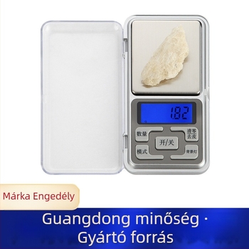 Ékszerekhez tervezett elektronikus mérleg, hordozható kompakt mini mérleg (0,5–500 g)