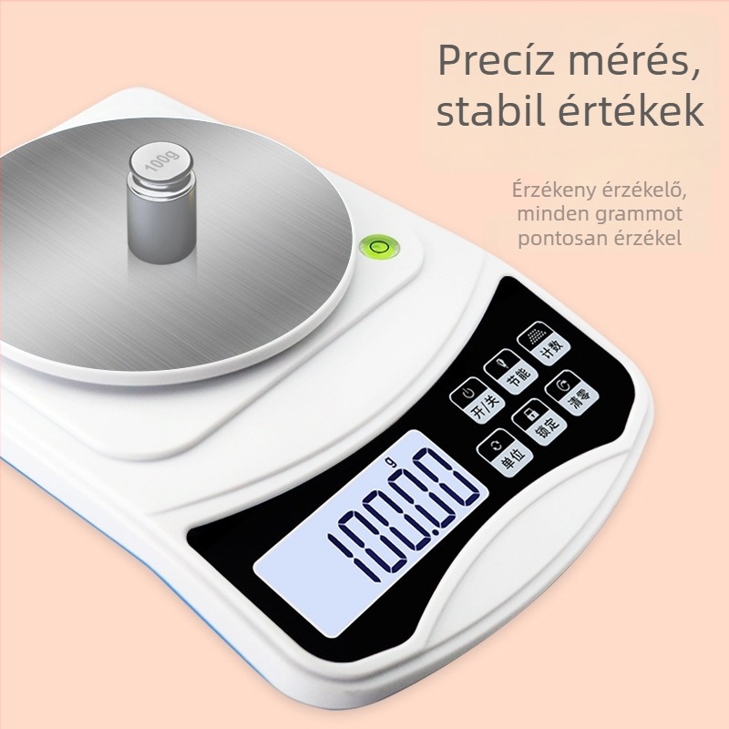 Changxie Electronics 598A Konyhai elektronikus mérleg, kiváló precizitás, 0,01–500 g, kompakt digitális mérleg