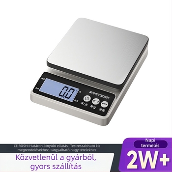 Magas pontosságú digitális konyhai mérleg – vízálló, kompakt mini méretű, ételekhez, sütéshez, kávéhoz és gyümölcsökhöz