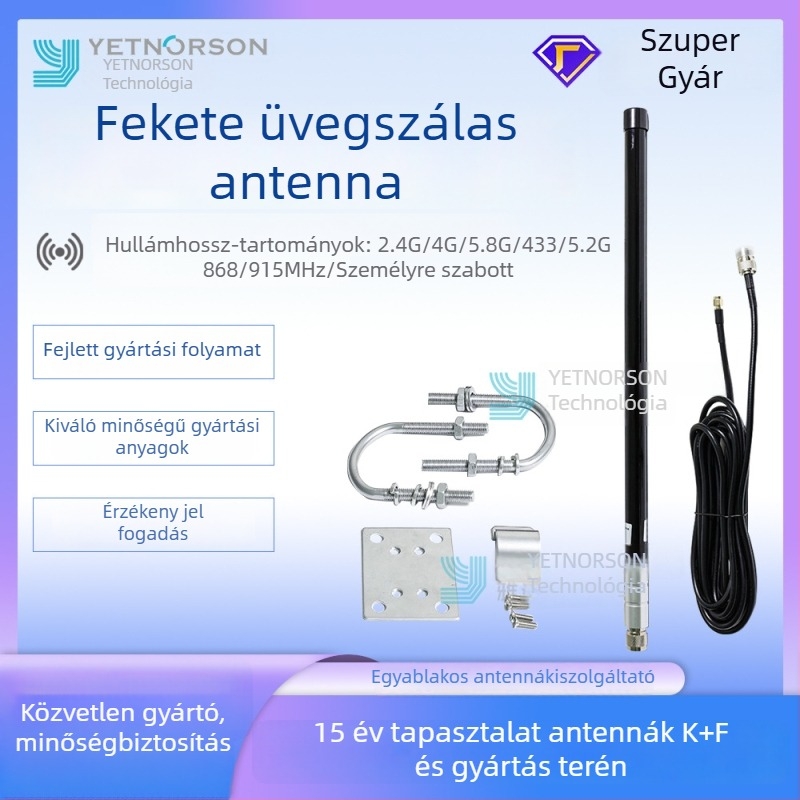 LoRa antenna YNX-HU-007, 50 Ω, SWR ≤ 1,5, üzemeltetési feszültség 3–5 V