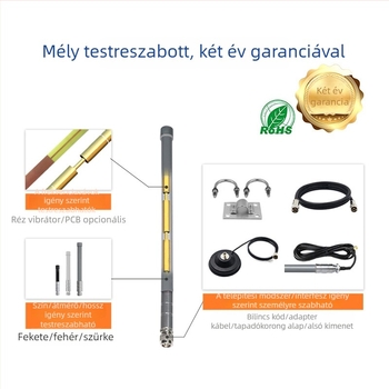 Kültéri 902-928 MHz-es üvegszálas antenna, nagy nyereségű, N-típus csatlakozóval, omniirányú vízálló kommunikációs antenna