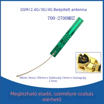 4G antenna beépített GSM/CDMA-vel, IPEX RG178 feederrel, 5 dBi, 700–2700 MHz, 50 Ω, SWR ≤ 1.8