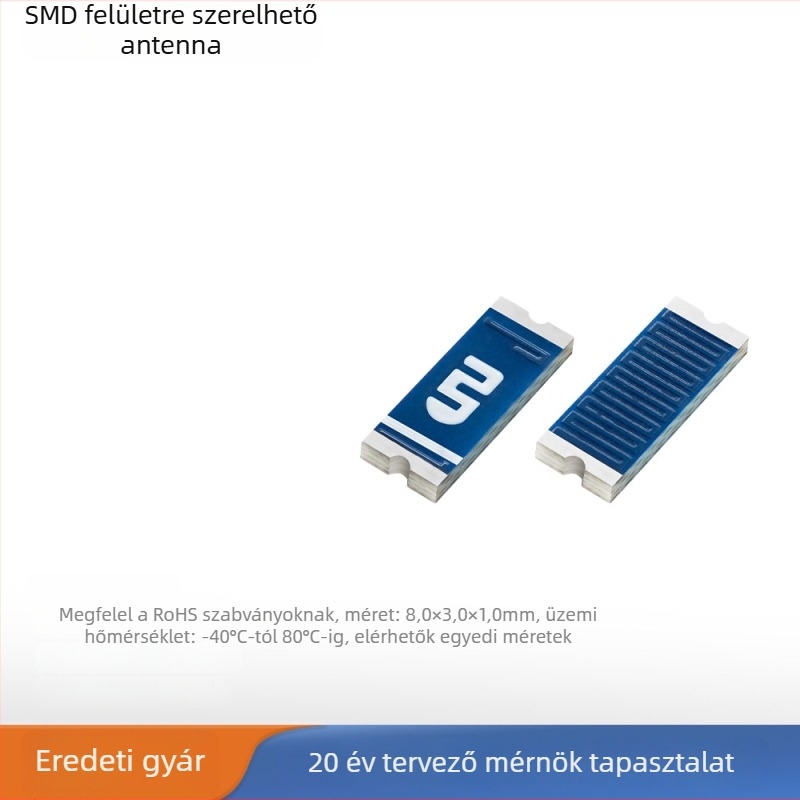 Wi‑Fi és Bluetooth számára kerámiás antenna, két sávos 2.4/5.8 GHz, felületre szerelt