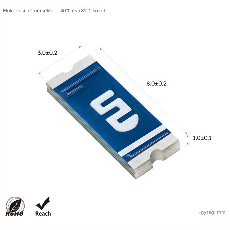 Wi‑Fi és Bluetooth számára kerámiás antenna, két sávos 2.4/5.8 GHz, felületre szerelt