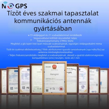 Ragasztócsíkos antenna, SMA összecsukható, 433.92 MHz, 5 dBi, 50 Ω