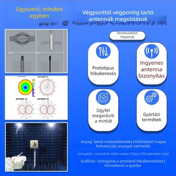 Ragasztócsíkos antenna, SMA összecsukható, 433.92 MHz, 5 dBi, 50 Ω