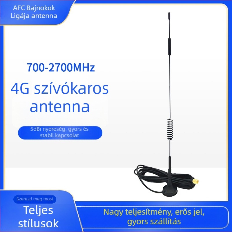 4G LTE szívófejes antenna IoT routerekhez és terminálokhoz, nagy nyereségű jelátvitel