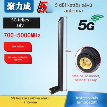 JLC 5G penge alakú antenna IoT modulhoz, 8 dB nyereség, frekvenciasáv 700–5000 MHz, 50 Ω, modell JLC-5G003JX
