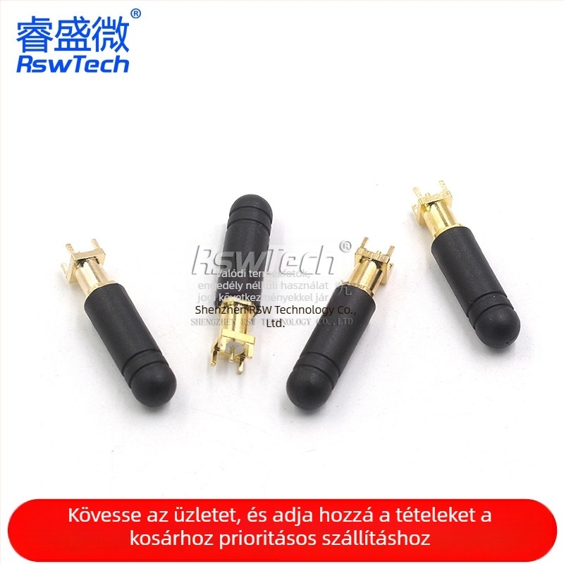 2.4G/5.8G két-sávos antenna, külső SMA csatlakozóval, 50 Ω, SWR ≤ 1.2, frekvenciasáv 2.4–5.8 GHz