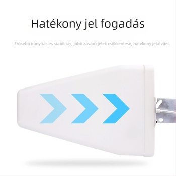 Kültéri logaritmikus periódusú antenna, 800–2700MHz, nyereség 8/9 dBi, 50 Ω, SWR ≤ 1,5