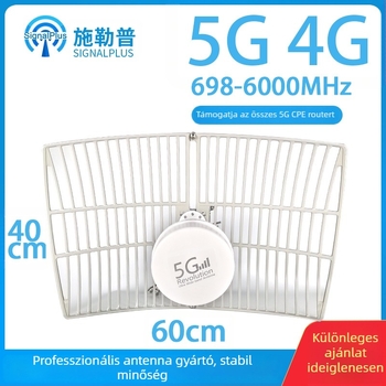 Schlepp 5G rácsantenna, parabolikus antenna, 600–6000 MHz, nagy nyereség 2×30 dBi