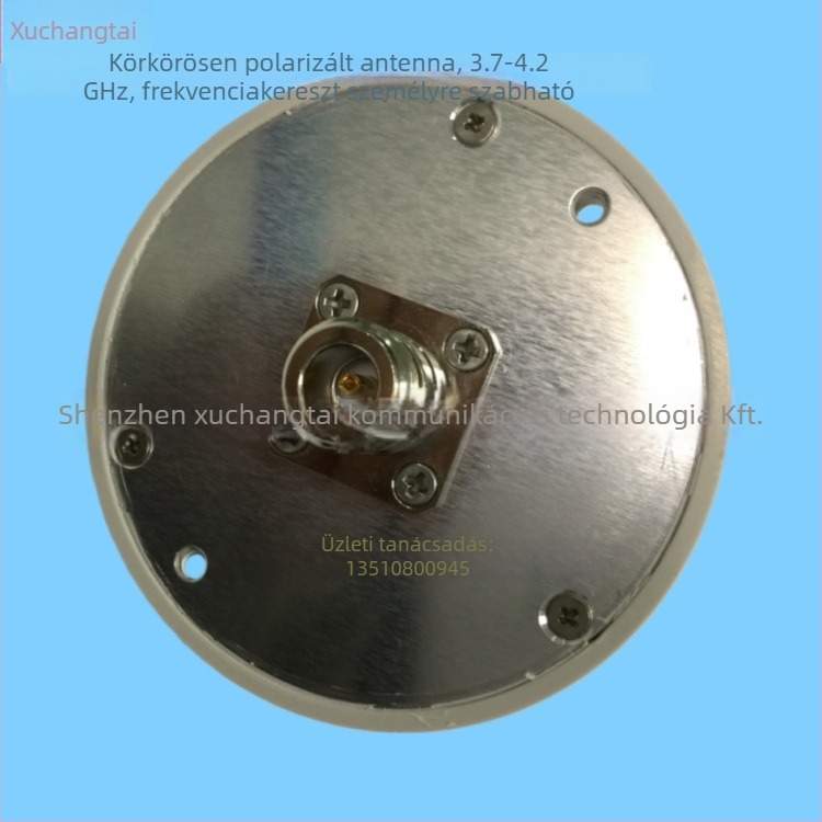 UWB körpolarizációs antenna, 3,7–4,2 GHz, 3 dBi nyereség, modell Xctd 3500-02 yjdz