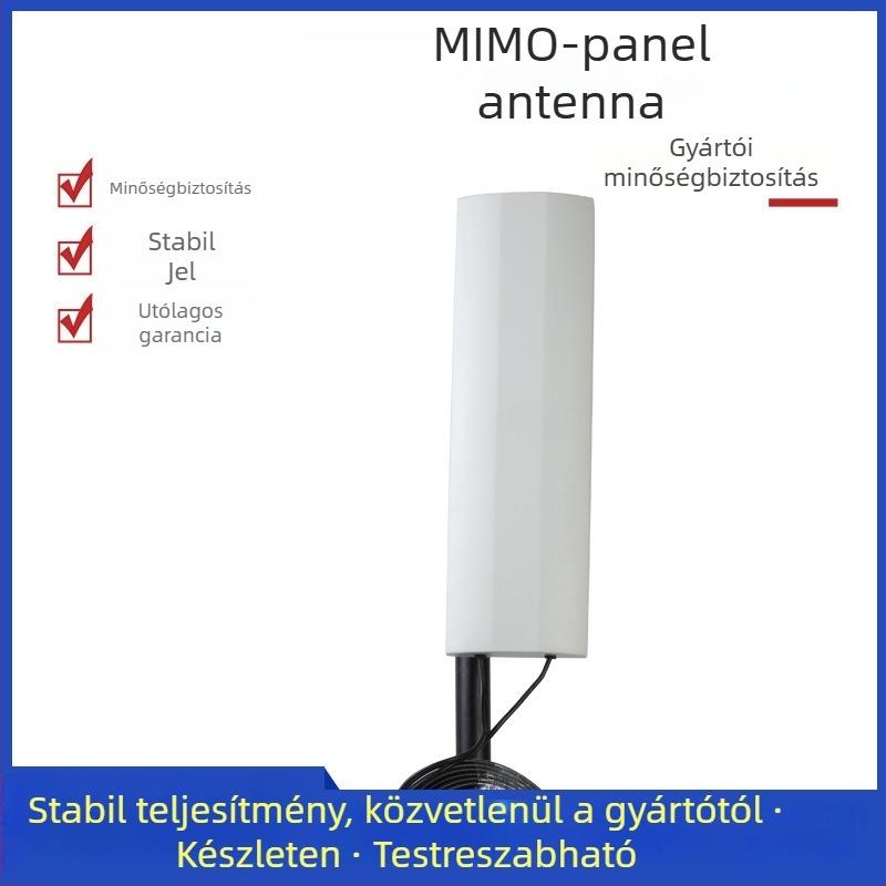Kültéri irányított MIMO lemezantenna, falra szerelhető, 1710–2700 MHz, 28 dBi (2×14 dBi) nyereség, SWR ≤ 1.5