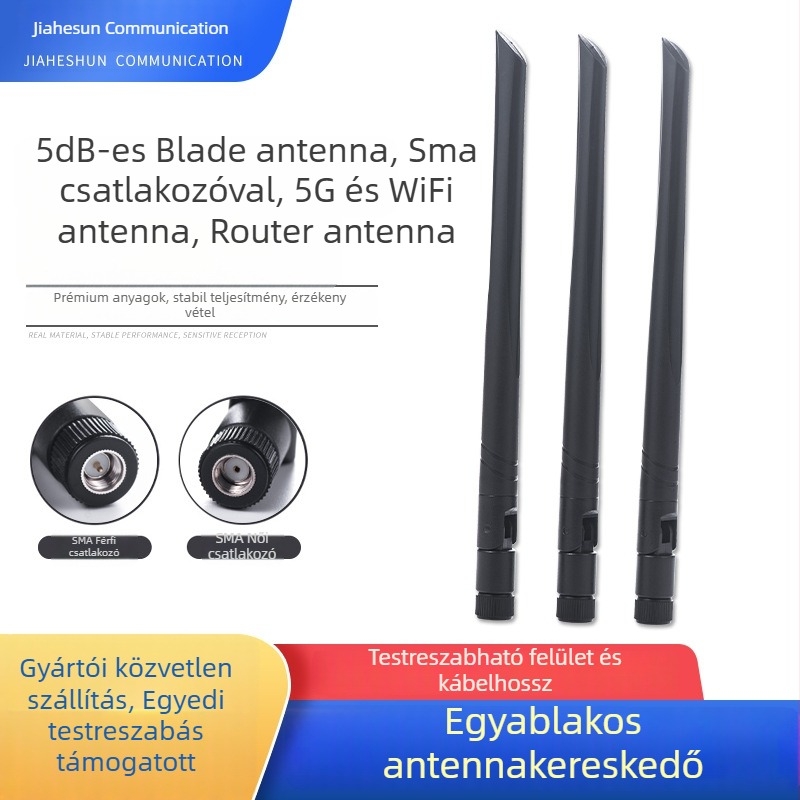 Blade router antenna (Modell: Blade antenna router antenna) Márka: Home Heshun; SWR ≤ 2.0