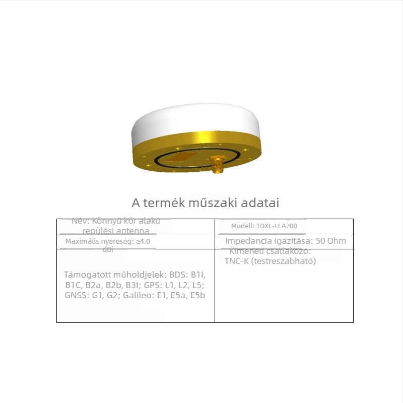 GNSS RTK Beidou GPS kör alakú UAV antenna — Vízálló, Hőálló, Többszörös frekvenciájú