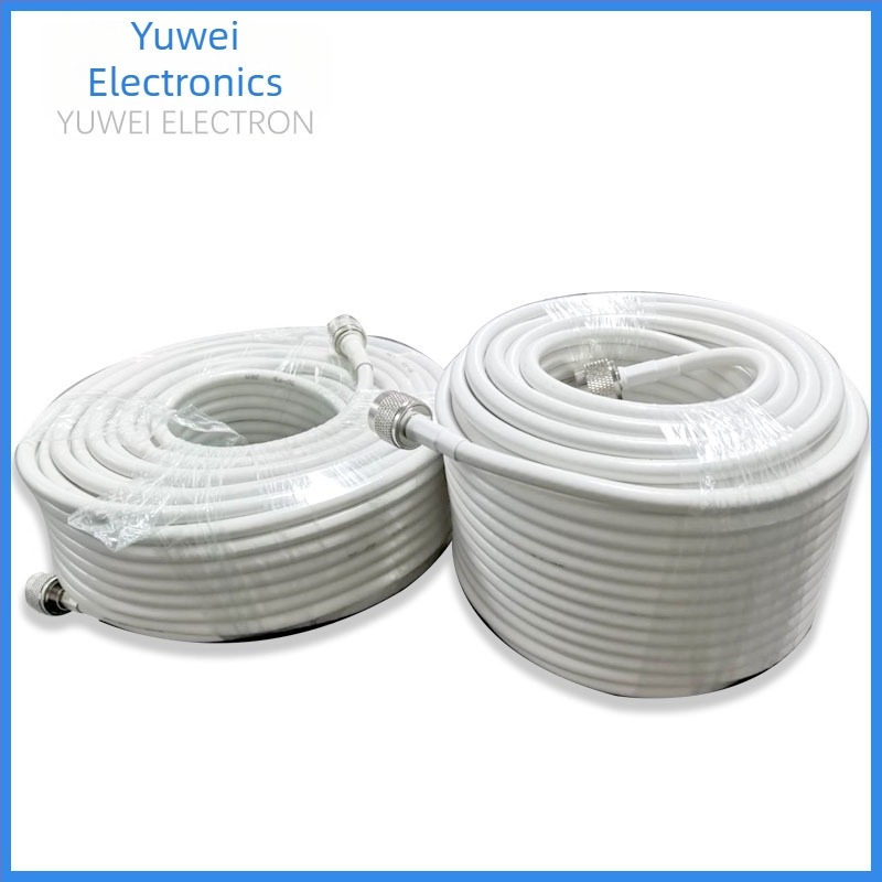 Kis veszteségű feeder kábel belső/kültéri antennához – 50 Ω, 160–6000 MHz, SWR ≤ 1,18, modell KXYW08