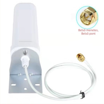 Gun Barrel Antenna Router Modem 3G/4G LTE-hoz, Beltéri és kültéri használat, 12 dBi gain, 698–4900 MHz, 50 Ω, SWR ≤ 1.5, 5 V