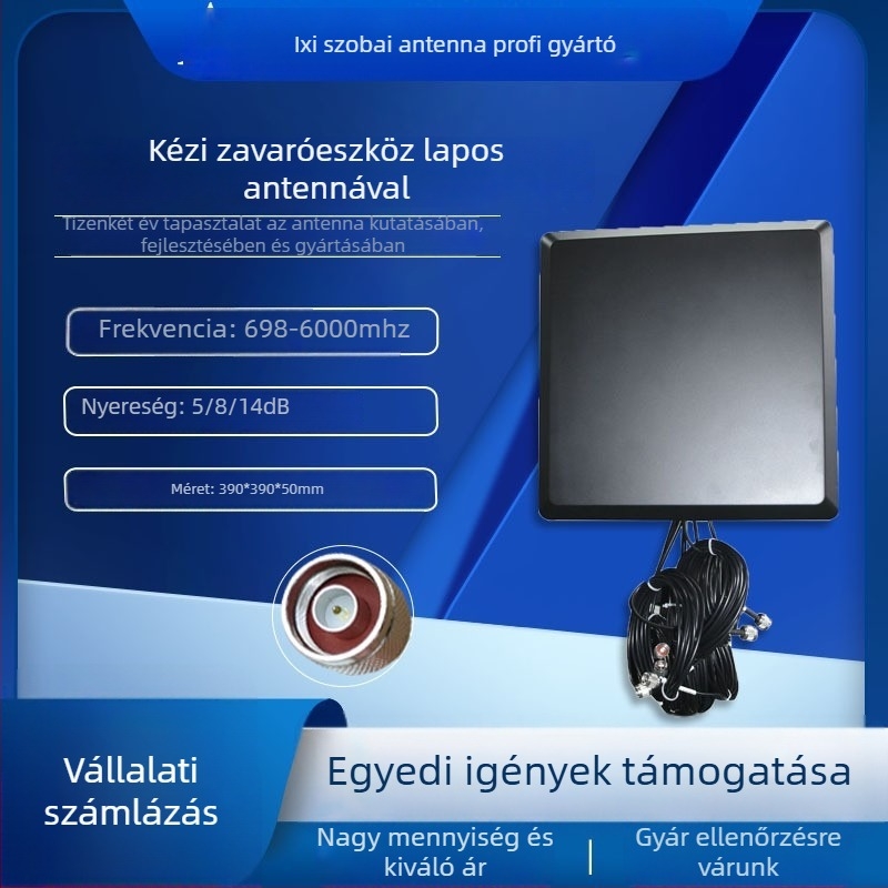 Többportos irányított síkkantenna 900 MHz / 1,5 GHz / 2,4 GHz / 5,8 GHz
