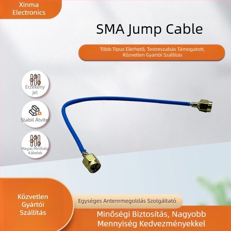 RG086 SMA-J adapterkábel: SMA férfi a IPEX RF antennához, alacsony veszteség