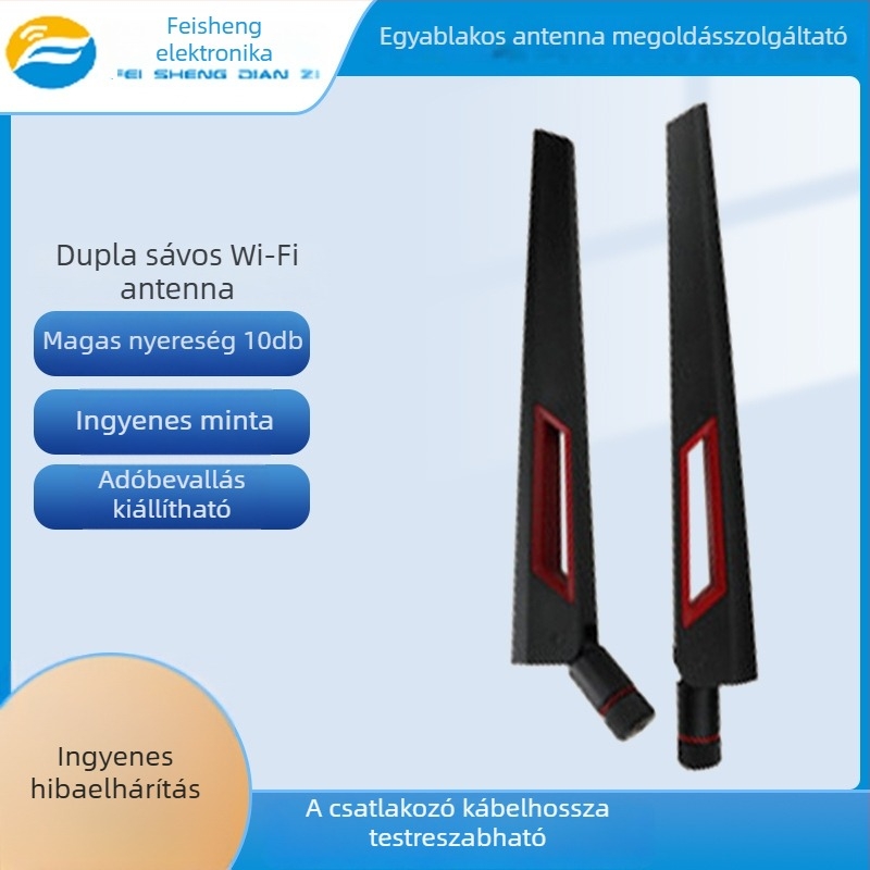 Külső kettős sávú hajtogatható antenna 5G-hez, 5 dBi/8 dBi nyereség