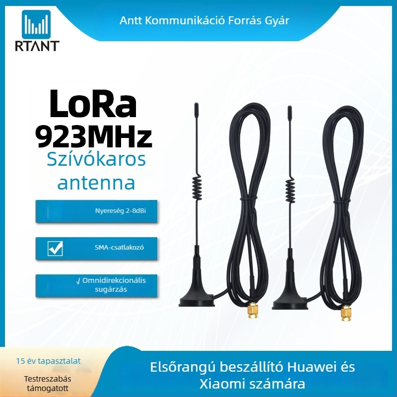 LoRa vákuumosantenna adatrögzítéshez intelligens automatákban, 923MHz, márka Rtant