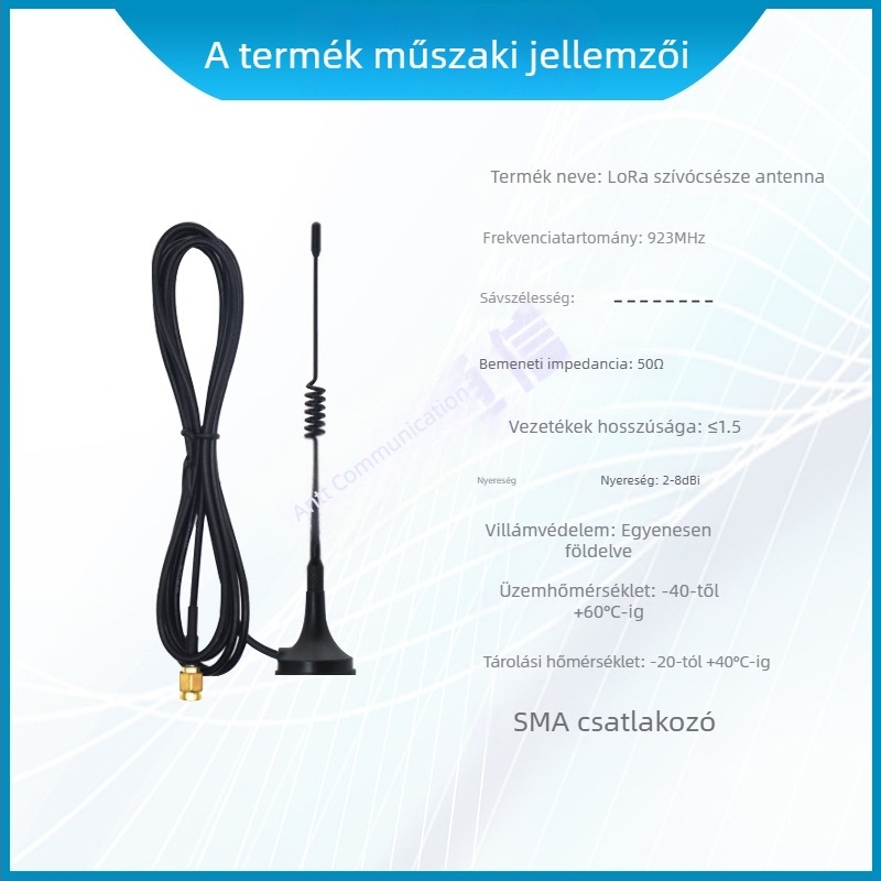 LoRa vákuumosantenna adatrögzítéshez intelligens automatákban, 923MHz, márka Rtant