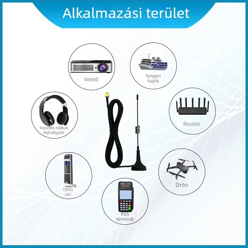 LoRa vákuumosantenna adatrögzítéshez intelligens automatákban, 923MHz, márka Rtant