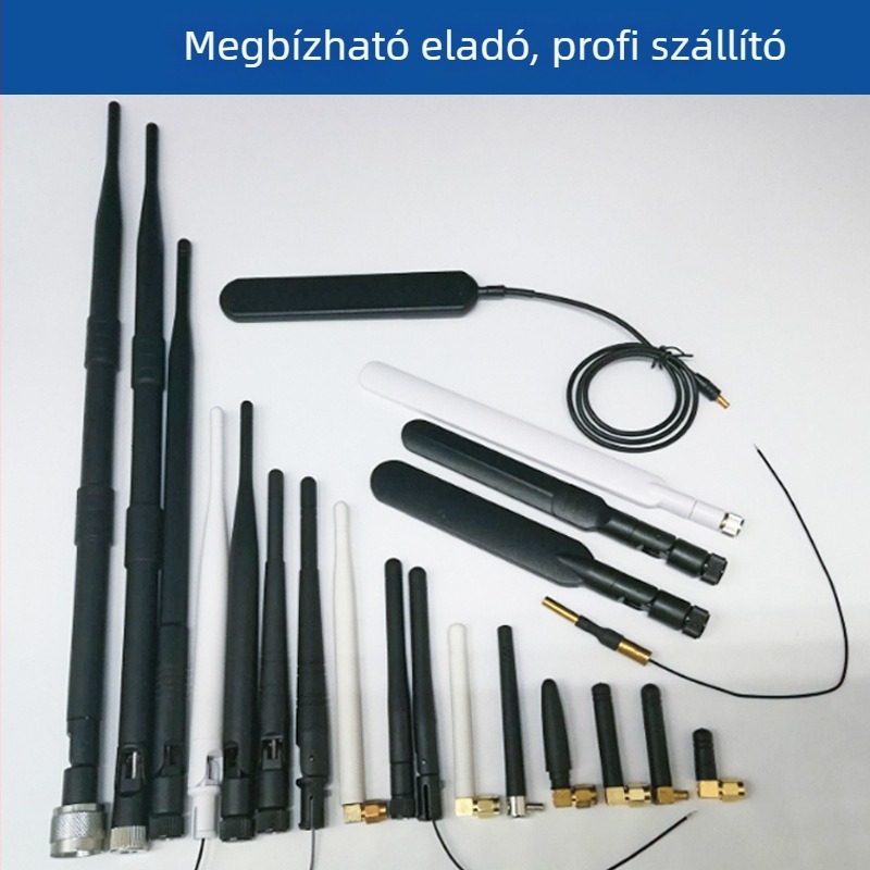 WiFi antenna, 2 dB nyereség, 2,4 GHz kétfrekvenciás, külső omnidirekcionális kameraantenna, 50 Ω, SWR ≤ 1.5, 5V, 800-2700 MHz