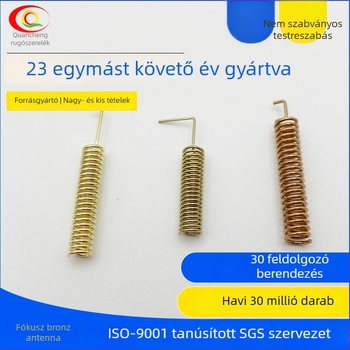 Rugós antenna, vezeték nélküli vevő-vezérlő, 433 MHz, 50 Ω, SWR ≤ 2,5, 220 V, modell QCTH